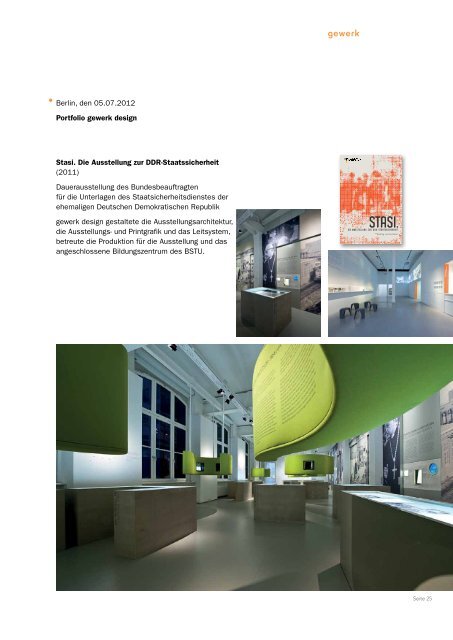 Gewerk Design Portfolio - Deutscher Museumsbund