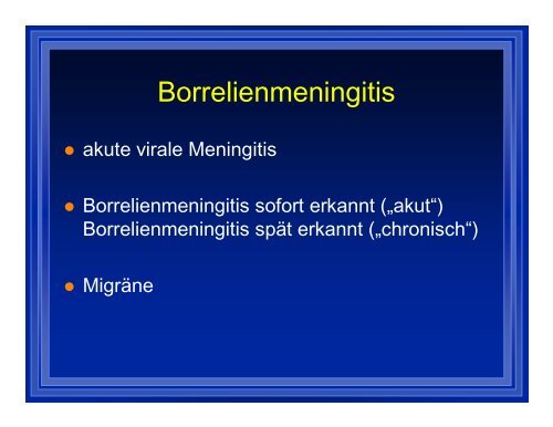 Borreliose im Kindes- u. Jugendalter