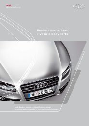 Product quality test » Vehicle body parts - Audi