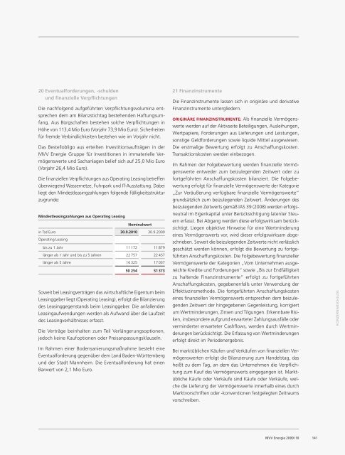 IFRS - MVV Investor