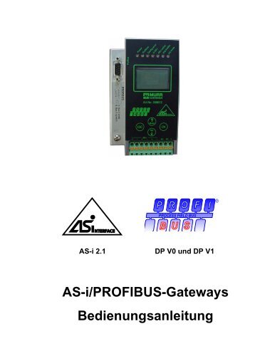 AS-i/PROFIBUS-Gateways Bedienungsanleitung - Murrelektronik