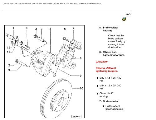 BentleyPublishers.com - Audi A6 C5 Brake System ... - VAGLinks.com