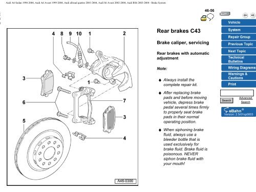 BentleyPublishers.com - Audi A6 C5 Brake System ... - VAGLinks.com