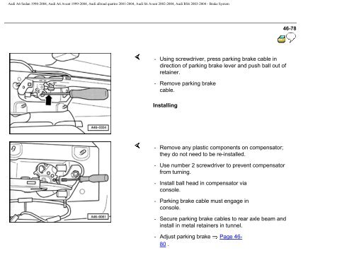 BentleyPublishers.com - Audi A6 C5 Brake System ... - VAGLinks.com