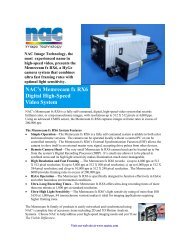 NAC's Memrecam fx RX6 Digital High-Speed Video System