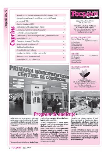 Administraţie - Primaria Municipiului Focsani