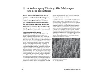 Ackerbautagung Würzburg: Alte Erfahrungen und neue ... - Naturland