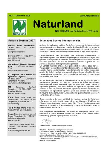 17 Noticias internacionales 2006 - Naturland