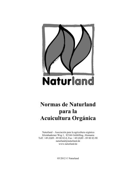 Normas de Naturland para la Acuicultura Orgánica