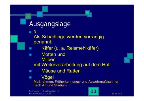 Strategien für die Regulierung von Lagerschädlingen in ... - Naturland