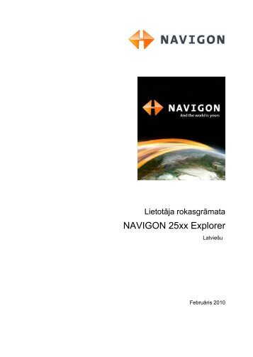 NAVIGON 25xx Explorer - NAVIGON.com