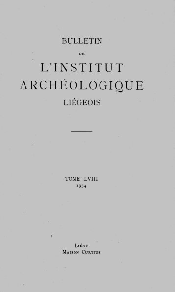 JE: t - Institut archéologique liégeois