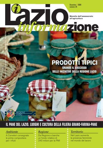 PRODOTTI TIPICI - Agricoltura - Regione Lazio
