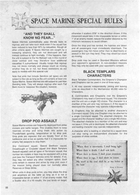 Codex Black Templar - Free