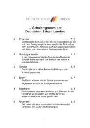 I,3 Schulprogramm der Deutschen Schule London