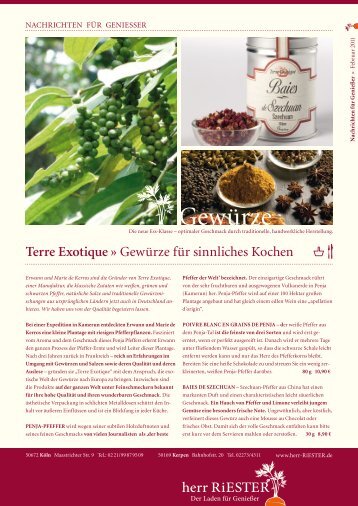 Terre Exotique - herr RiEster