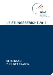 leistungsbericht 2011 - Weltverband Deutscher Auslandsschulen