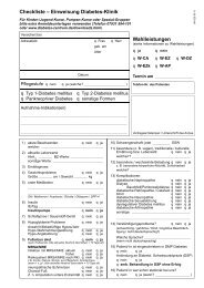 Checkliste - Diabetes Zentrum Mergentheim