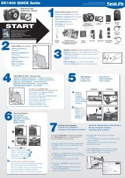 DC1400 Pioneer Quick Guide - Fold Down - Sealife Cameras