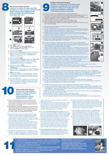 DC1400 Pioneer Quick Guide - Fold Down - Sealife Cameras