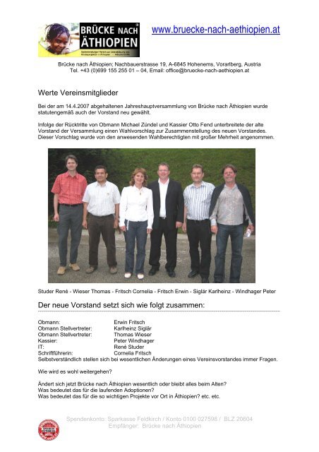 Der neue Vorstand stellt sich vor (PDF download - Brücke nach ...