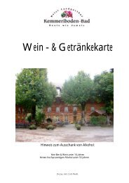 Wein - & Getränkekarte - Hotel Restaurant Landgasthof ...