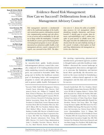 risk management and evidence Program for risk management and evidence -based best ensuring the collection and analysis of data to monitor the performance of processes that involve risk. risk management and evidence Program for risk management and evidence -based best ensuring the collection and analysis of data to monitor the performance of processes that involve risk.