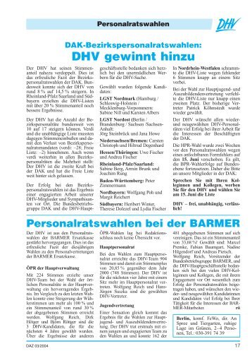 Ausgabe 3-04 letzte Fassung - DHV-Deutscher Handels- und ...