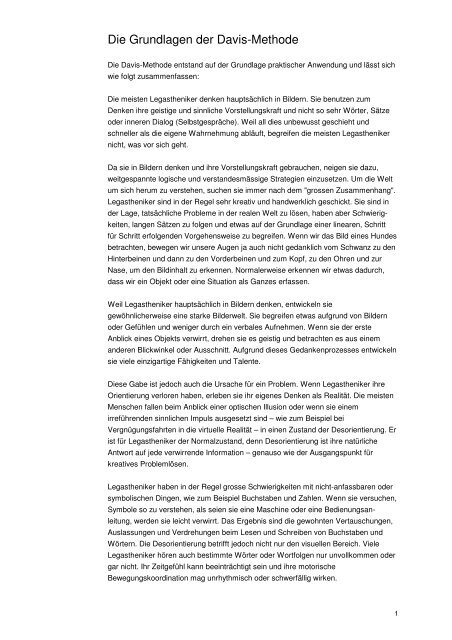 Was Die Davis®-Methode Auszeichnet – JEKJV