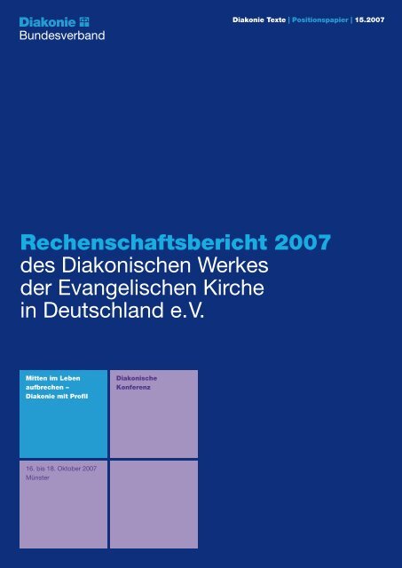 Rechenschaftsbericht - Diakonie Deutschland
