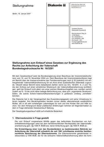 Stellungnahme (PDF, 70 KB)
