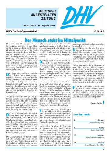 Sozialwahlen 2011 - DHV-Deutscher Handels- und ...
