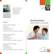 Flyer Sozialstationen rein - Diakonisches Werk Augsburg