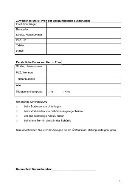 Formular - Diakonisches Werk Augsburg