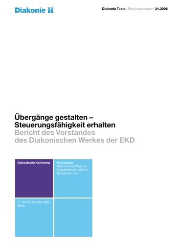 Übergänge gestalten - Diakonie Deutschland