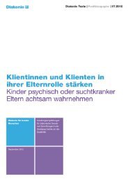 Diakonie-Text 07.2012: Klientinnen  und Klienten in ihrer