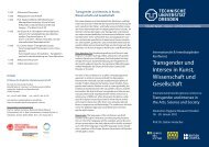 Conference Programme (PDF) - Technische Universität Dresden