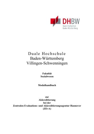 Modulhandbuch - DHBW Villingen-Schwenningen