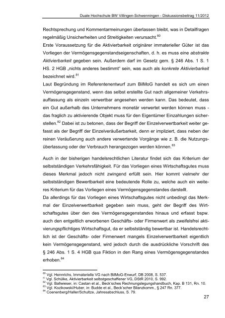 Diskussionsbeiträge 11/2012 - DHBW Villingen-Schwenningen