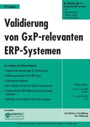 Validierung von GxP-relevanten ERP-Systemen - DHC Dr. Herterich ...