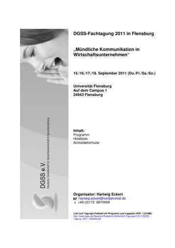 Mündliche Kommunikation in Wirtschaftsunternehmen - Deutsche ...