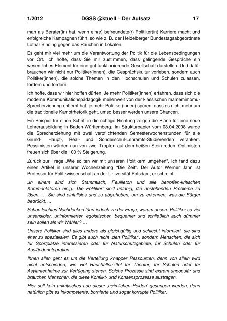 Kommunikationspädagogik und Lokalpolitik - Deutsche Gesellschaft ...