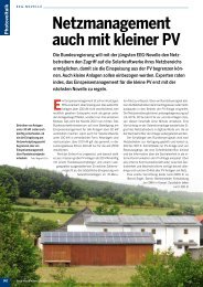 Netzmanagement auch mit kleiner PV