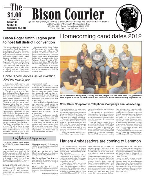 the bison courier