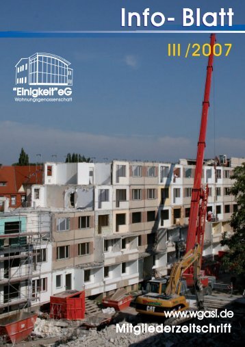 WGE - Wohnungsgenossenschaft Einigkeit eG Aschersleben