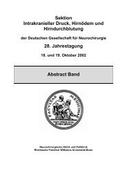 Sektion Intrakranieller Druck, Hirnödem und Hirndurchblutung 28 ...