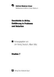 Sklaverei als historischer Prozeß - Zentrum Moderner Orient