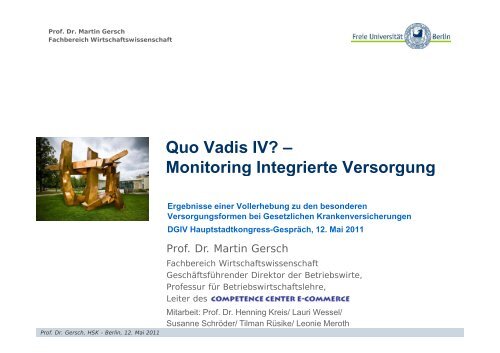 Monitoring-IV - Deutsche Gesellschaft für Integrierte Versorgung