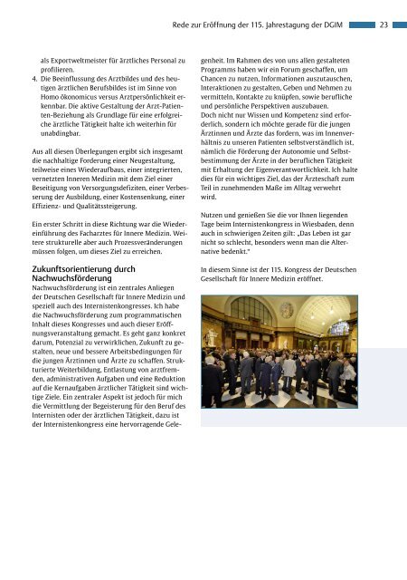 Jahresbroschüre der DGIM 2009 - Deutsche Gesellschaft für Innere ...
