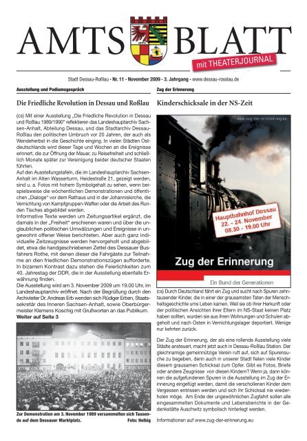 Amtliches Verkündungsblatt - Dessau-Roßlau